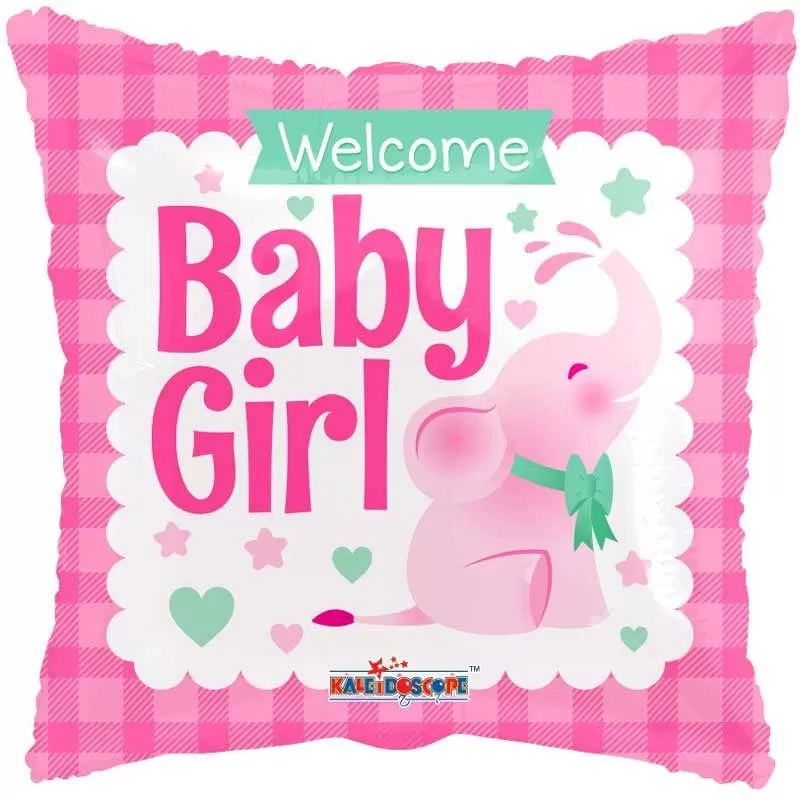 Fólia lufi, welcome baby girl, 18