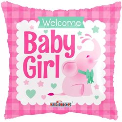 Fólia lufi, welcome baby girl, 18