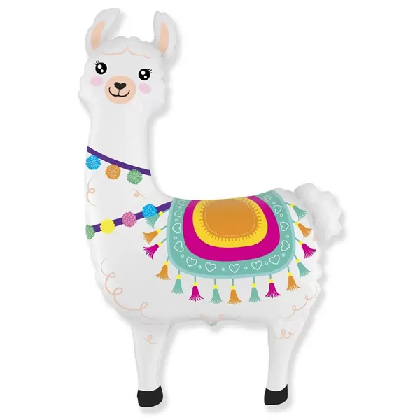 Fólia nagyforma lufi, láma  61 cm