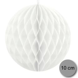 Gömb lampion 10 cm,  fehér