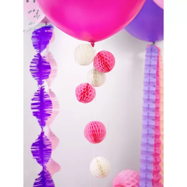 Gömb lampion 10 cm,  pink