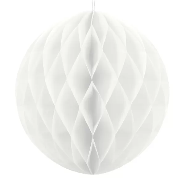Gömb lampion 30 cm,  fehér