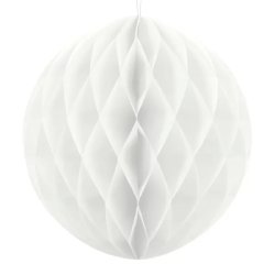 Gömb lampion 30 cm,  fehér