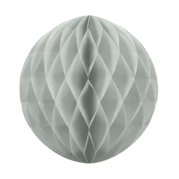 Gömb lampion 30 cm, ezüst