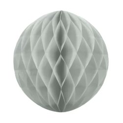 Gömb lampion 30 cm, ezüst