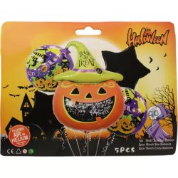 Halloween fólia léggömb szett (tök)