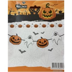 Halloween fűzér, tökök-szellemek
