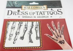 Halloween tetoválás, csont