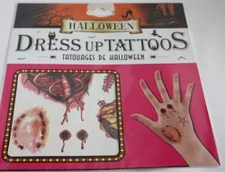 Halloween tetoválás, harapás