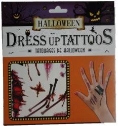 Halloween tetoválás, szög