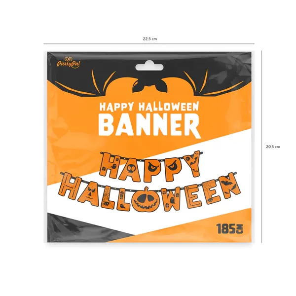 Happy Halloween fűzér, 185 cm