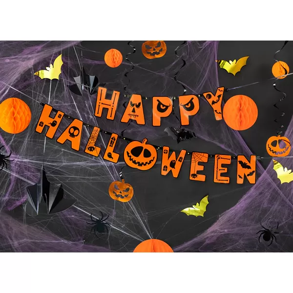Happy Halloween fűzér, 185 cm