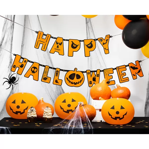 Happy Halloween fűzér, 185 cm