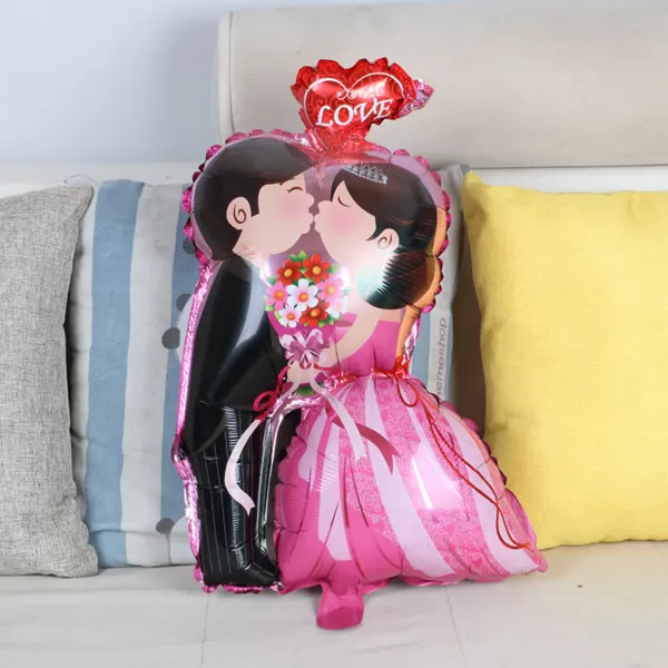 Ifjú pár, fólia lufi, 70 cm, csomagolt
