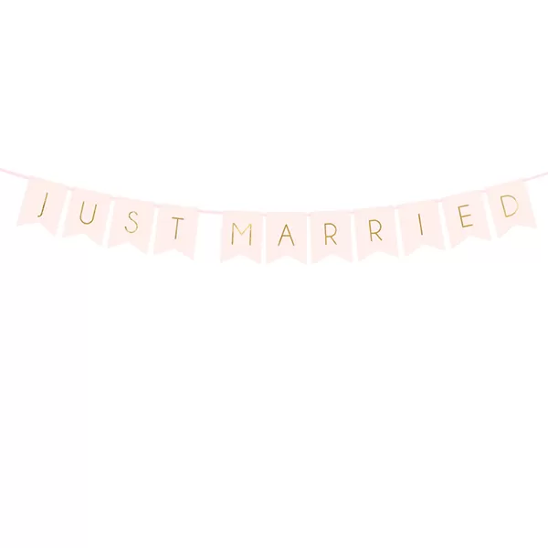 Just Married, light pink, 15x155 cm