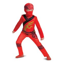 Kai Fancy jelmez - Lego Ninjago, S méret, 4-6 éveseknek