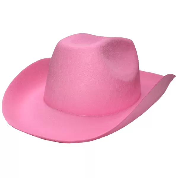 Kalap, textil, cowboy, rózsaszín, felnőtt méret