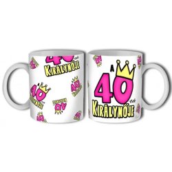 Kerámia bögre 40. születésnapra, nőknek