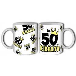 Kerámia bögre 50. születésnapra, férfiaknak