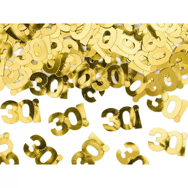 Konfetti, 30-as, arany, 15 g/csomag