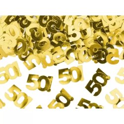Konfetti, 50-es, arany, 15 g/csomag