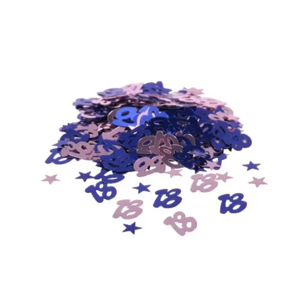 Konfetti, metál kék, 18-as, 14 gr/csomag