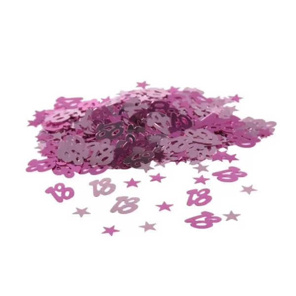 Konfetti, metál pink, 18-as, 14 gr/csomag