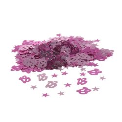 Konfetti, metál pink, 18-as, 14 gr/csomag