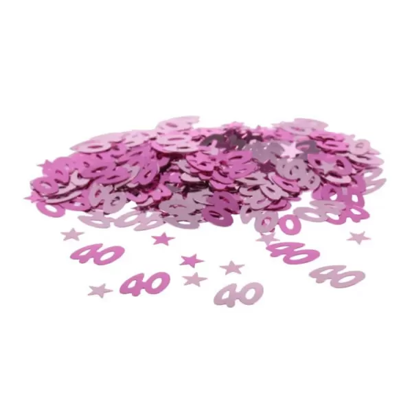 Konfetti, metál pink, 40-es, 14 gr/csomag