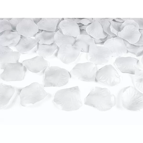 Konfetti, rózsaszirom, papírból, ezüst, 500 db/csomag