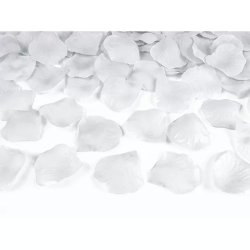 Konfetti, rózsaszirom, papírból, ezüst, 500 db/csomag