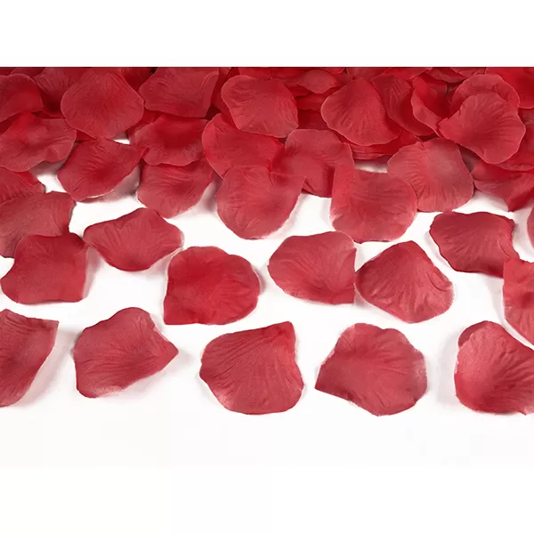 Konfetti, rózsaszirom, papírból, piros, 500 db/csomag
