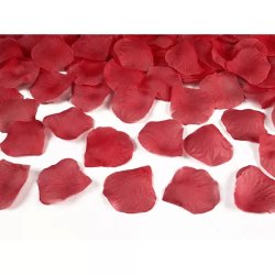 Konfetti, rózsaszirom, papírból, piros, 500 db/csomag