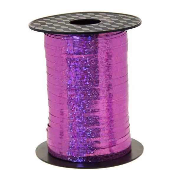 Kötöző szalag,  bébi pink, hologramos, 250mX5mm