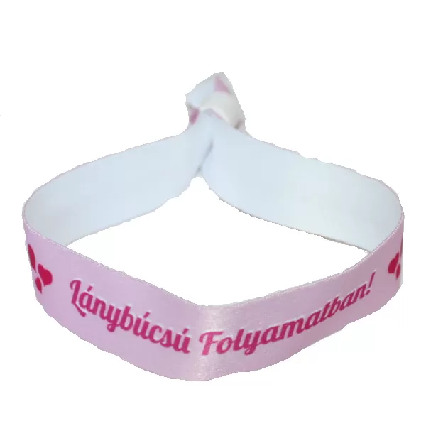 Lánybúcsú folyamatban!  rózsaszín karszalag
