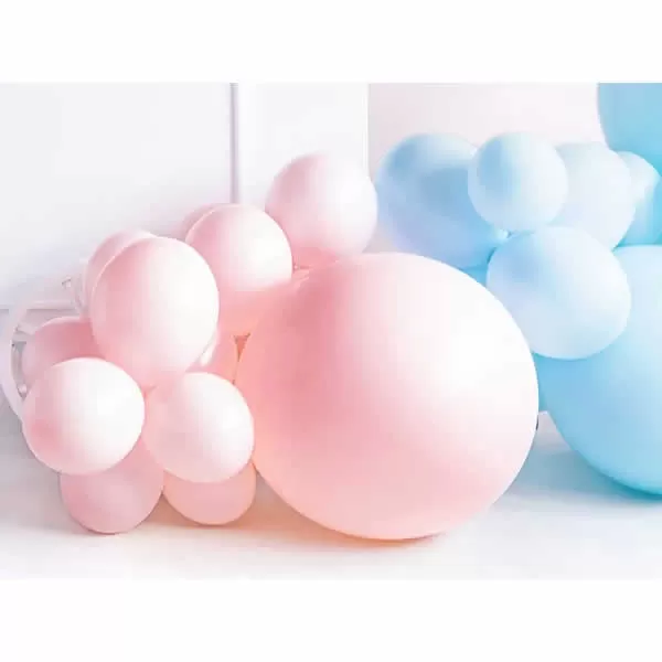 Latex lufi, gömb alakú, halvány rózsaszín,  60 cm átmérő