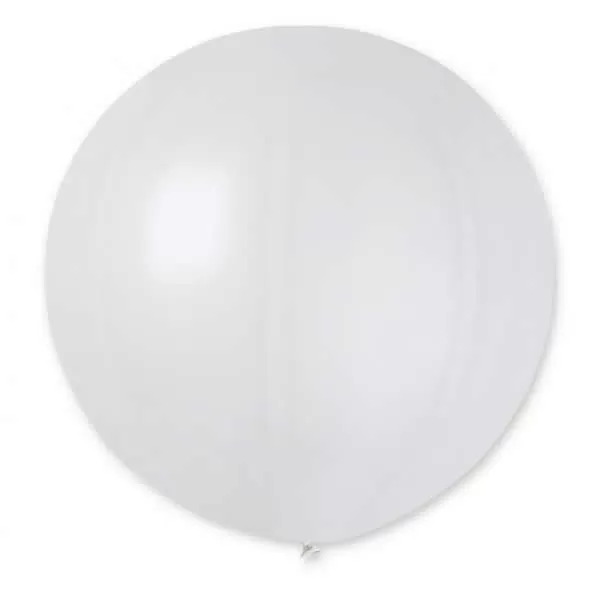 Lufi (metál) fehér, 65 cm, 1 db