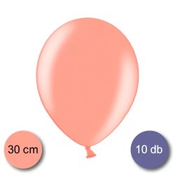 Lufi (metál) rosegold, 30cm, 10 db/cs