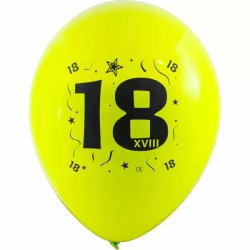 Lufi, évszámos (18) 10 db/csomag/vegyes színekben