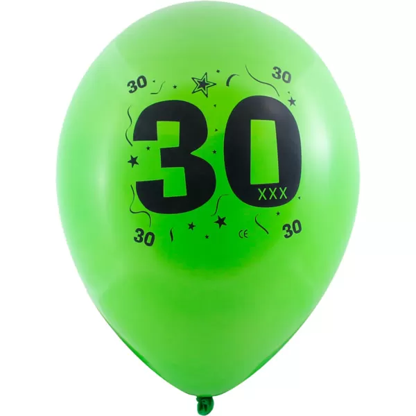 Lufi, évszámos (30) 10 db/csomag/vegyes színekben