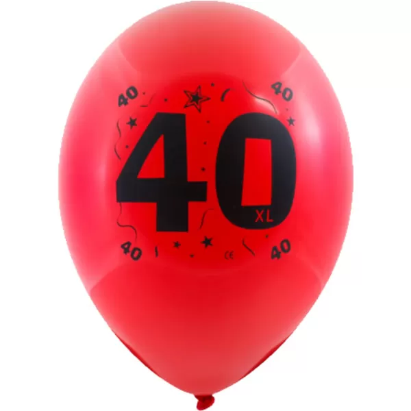 Lufi, évszámos (40) 10 db/csomag/vegyes színekben