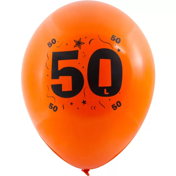 Lufi, évszámos (50) 10 db/csomag/vegyes színekben