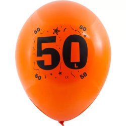 Lufi, évszámos (50) 10 db/csomag/vegyes színekben