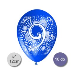 Lufi, évszámos (9), pasztel, d12, 10 db/cs/vegyes színekben