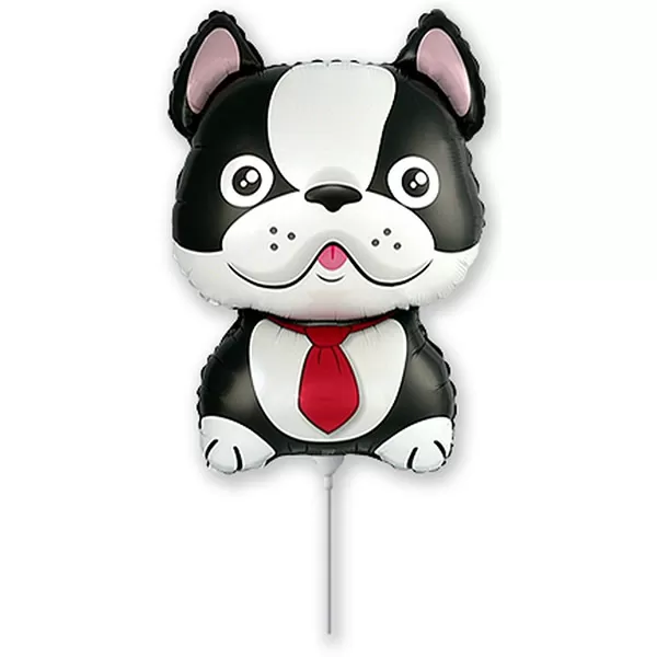 Lufi, fólia, miniforma, bulldog, fekete