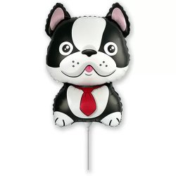 Lufi, fólia, miniforma, bulldog, fekete