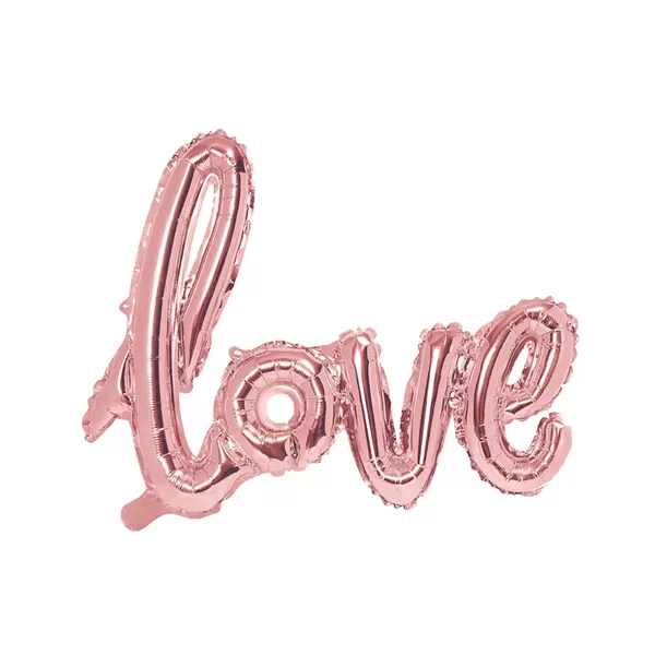 Lufi, LOVE felirat - rosegold