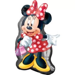MINNIE, álló  fólia lufi, nagy 93 cm