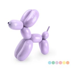 Modellező lufi szett pumpával, 30 makaron lufival