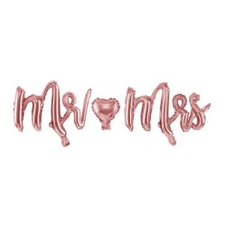 Mr & Mrs fólia lufi, rose gold